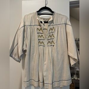 MOSCOB Bohemian Blouse 100% Silk